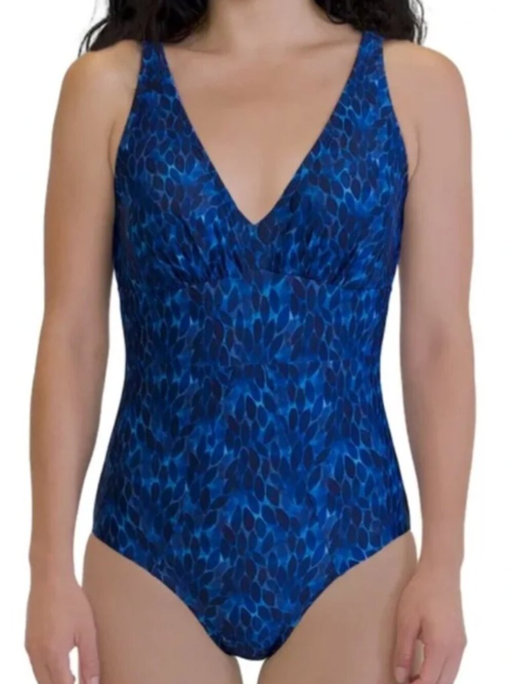Roots Blue Patterned One-Piece Women's Size 10